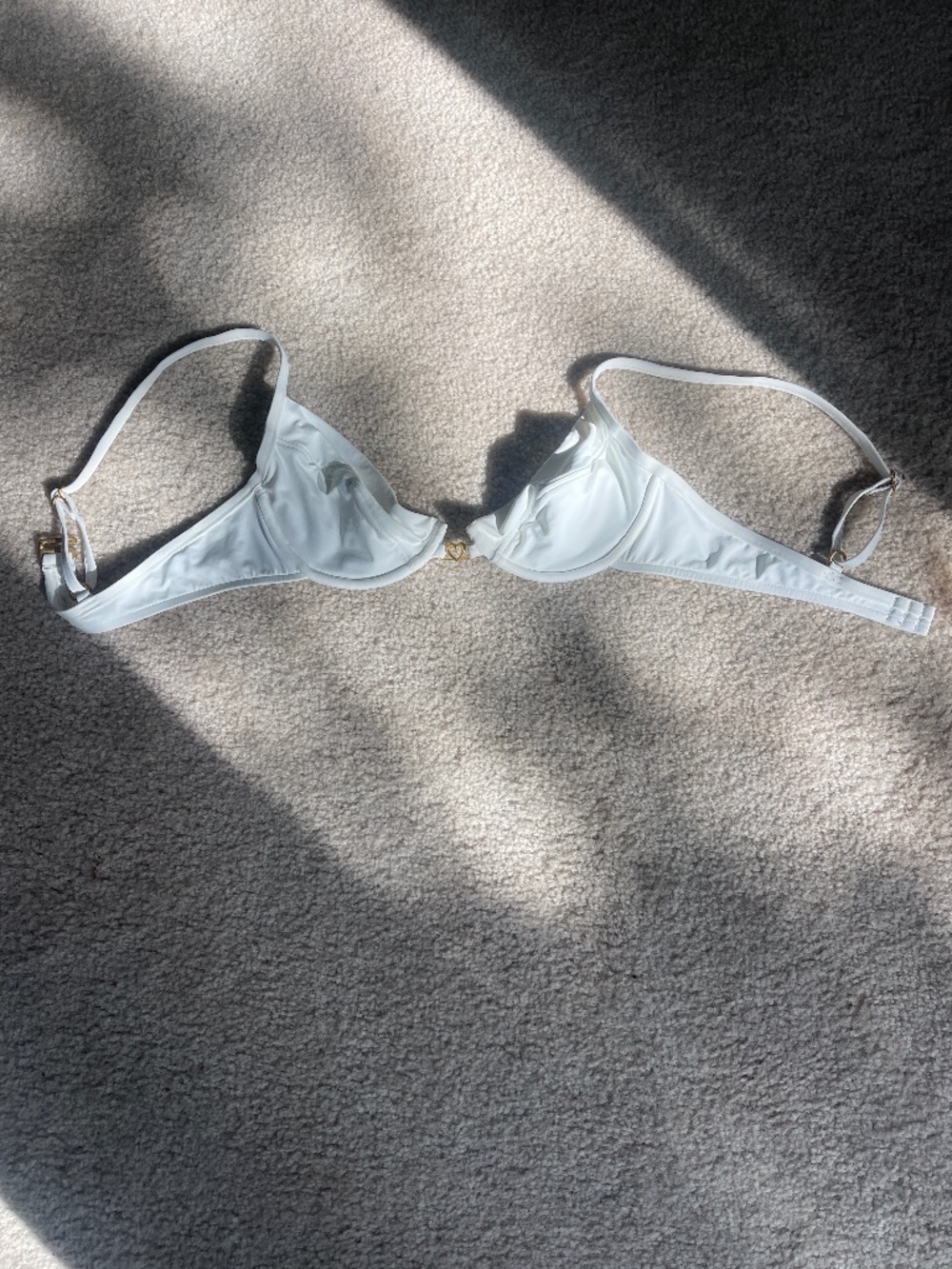 NEW L*space lspace Stardust Underwire Bikini Top in White | size M